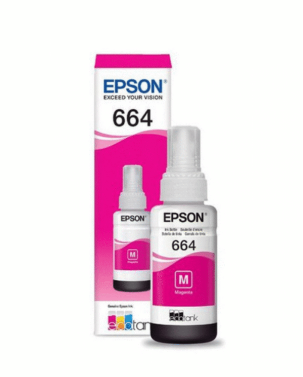 Epson Bouteille d'encre 664 M Magenta – d’encre d’origine (C13T66434A)