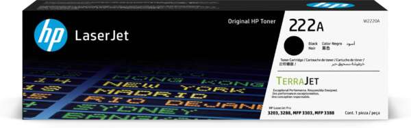 Hp Toner 222A Noir – LaserJet d’origine (W2220A)