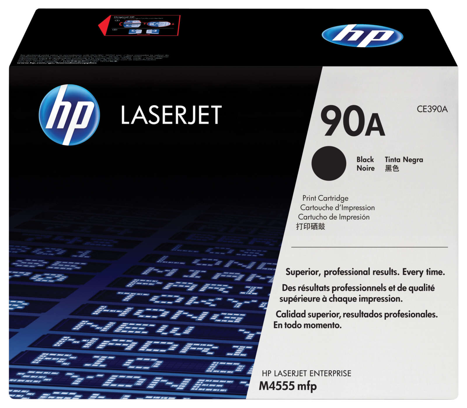 Hp Toner 90A Black LaserJet Cartridge (CE390A)