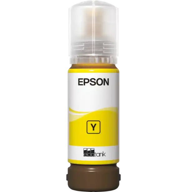 Epson Bouteille d'encre 108 Jaune – d’encre EcoTank d’origine (C13T09C44A)