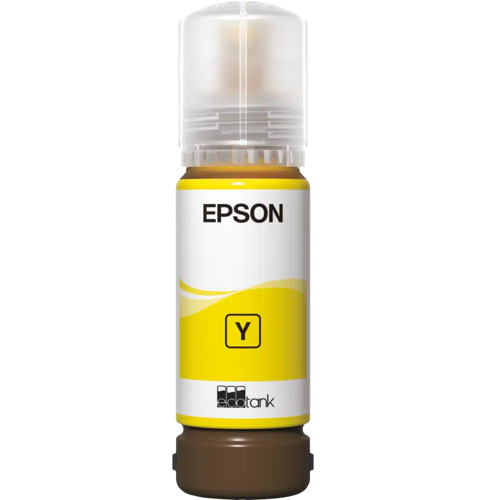 Epson Bouteille d'encre 108 Jaune – d’encre EcoTank d’origine (C13T09C44A)