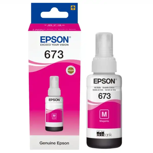 Epson Bouteille d'encre 673 M Magenta – d’encre d’origine (C13T67334A)
