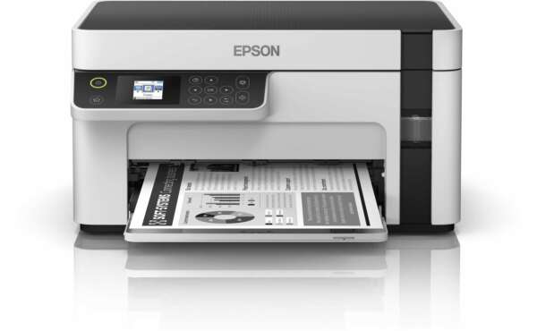 Epson EcoTank M2120 Imprimante Multifonction 3-en-1 Réservoir d'encre intégré (Ink Tank) Monochrome (C11CJ18403)