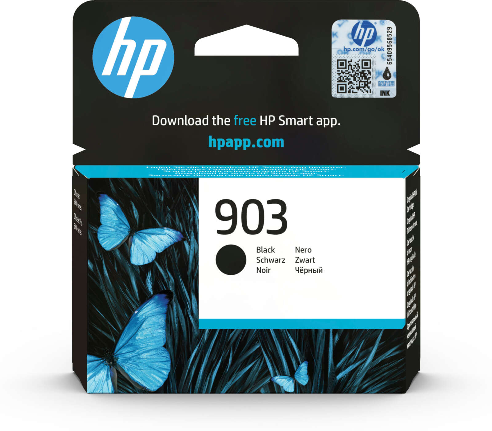 Hp Cartouche d'encre 903 d’encre noire conçue par (T6L99AE)