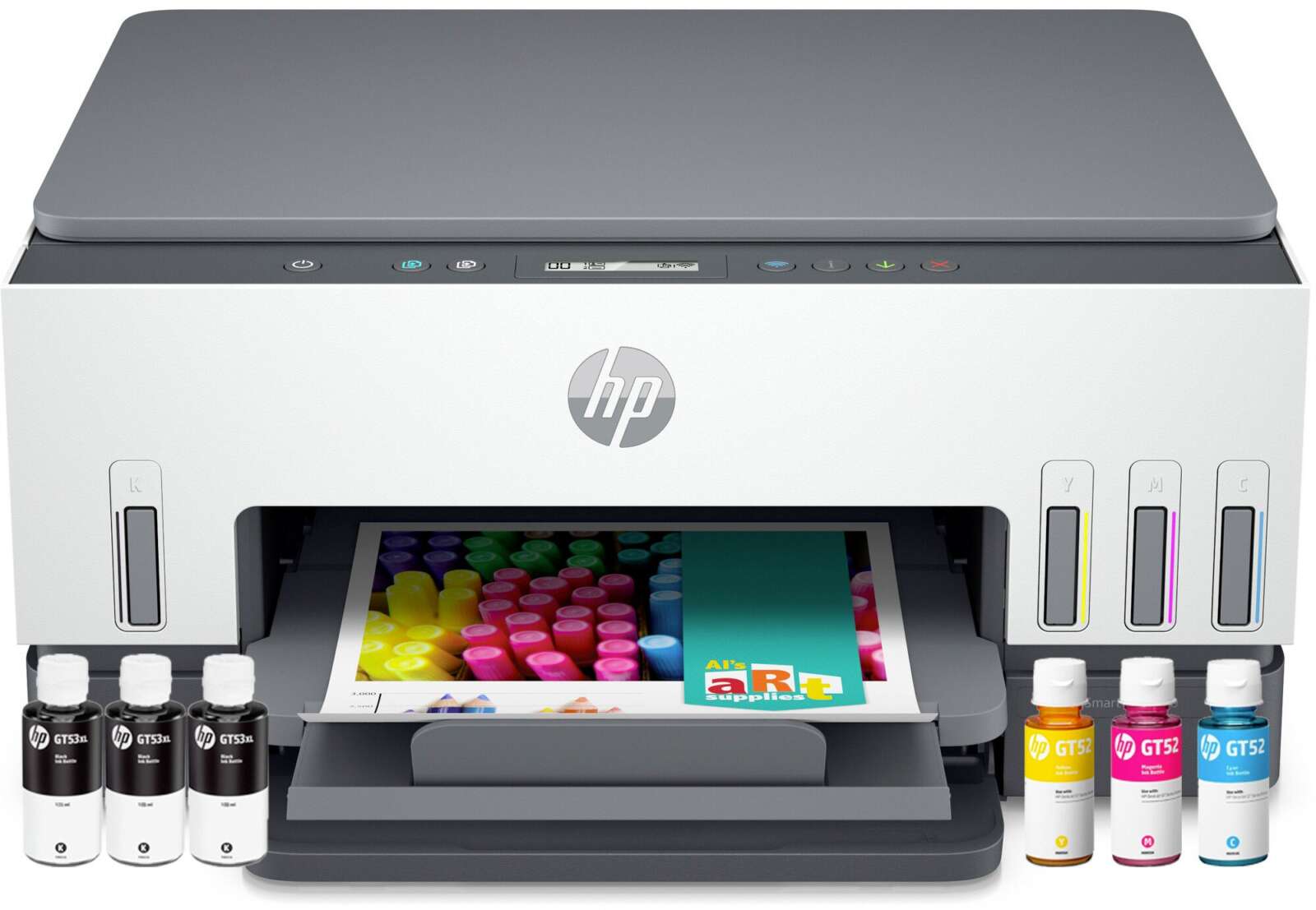 HP Smart Tank 670 Imprimante Multifonction 3-en-1 Réservoir d'encre intégré (Ink Tank) Couleur (6UU48A)
