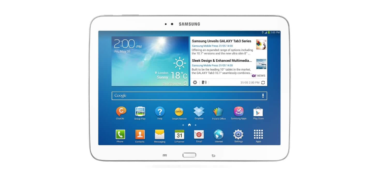 Samsung Galaxy Tab 3 10.1 3G – Blanc (GT-P5200ZWAMWD)