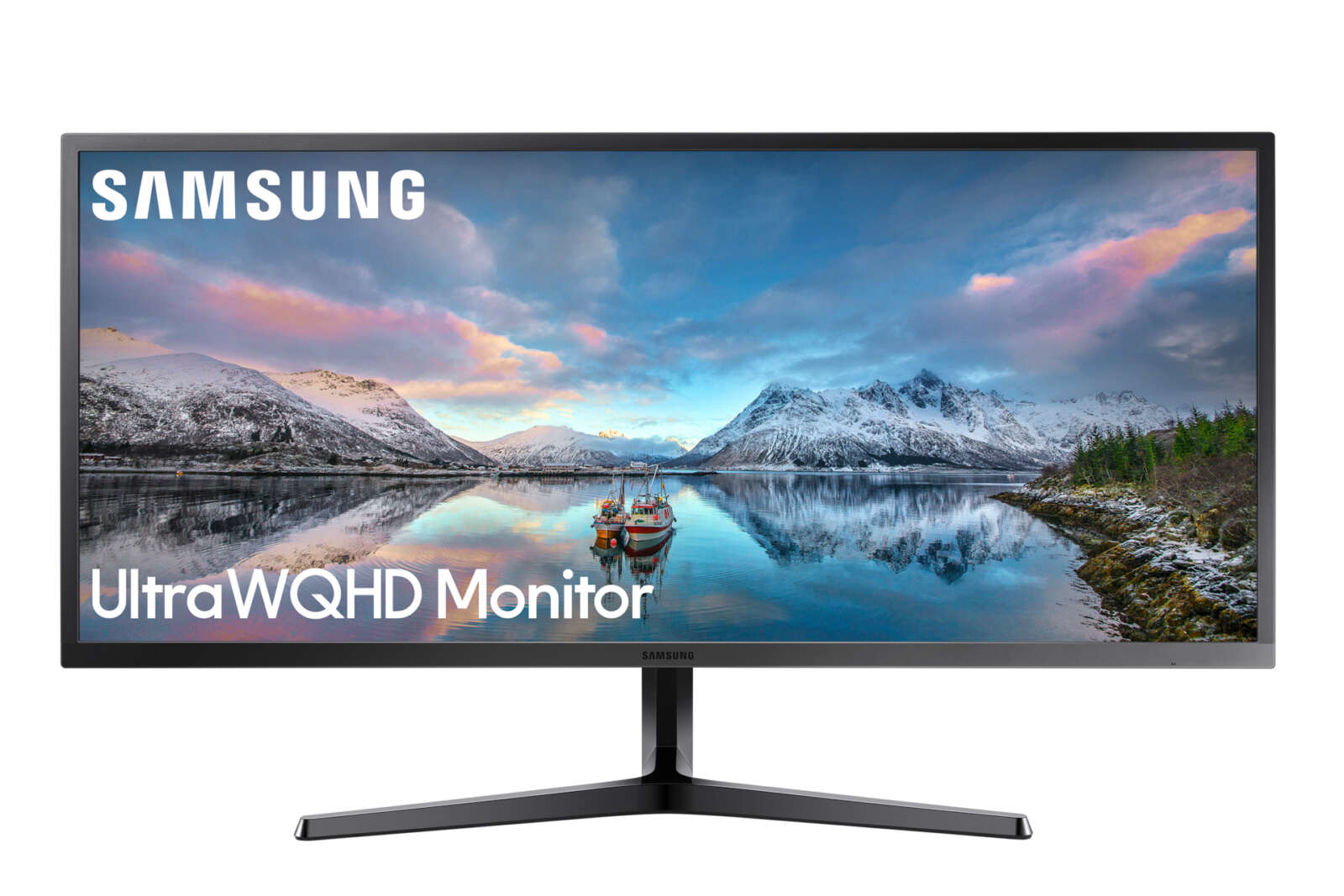 Samsung Moniteur Écran 34″ GAMING Plat Série 5 UW-QHD TV  (LS34J550WQRXEN)