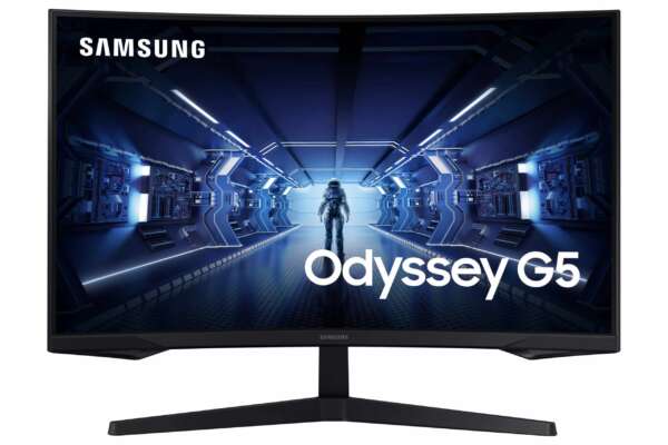 Samsung Moniteur Écran 32″ GAMING incurvé G5 WQHD TV  (LC32G55TQBUXEN)