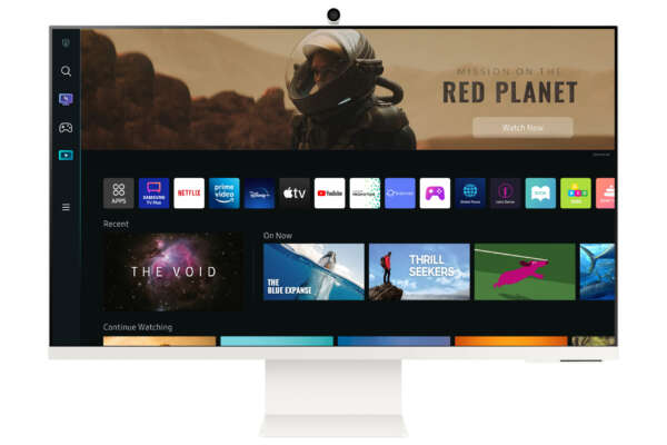 Samsung Moniteur Écran 32″ PLAT SMART Série 8 TV 4K UHD (LS32BM801UMXZN)